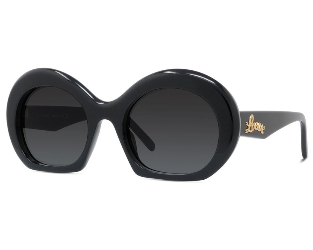 【送料&関税込】Loewe Lw40117i - Shiny Black Sunglasses loewe-lw40117i-96n-inflated-
