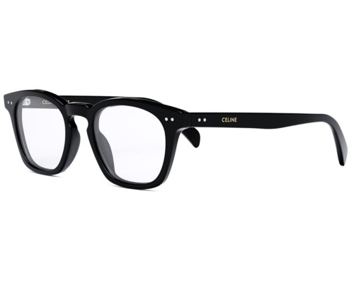 メガネ Celine Eyeglass Frame CL50079I 001 Black Square Celine CL50079I 001 Eyeglasses Men's Shiny Black Full Rim