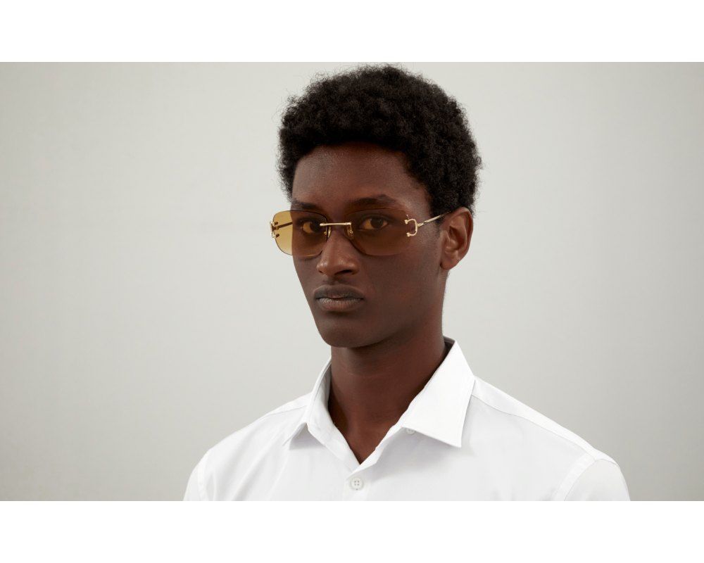 Sunglasses Cartier Piccadilly CT0011RS Frame color Gold