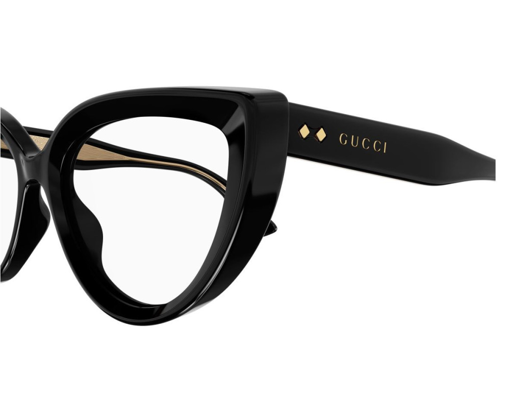 Eyeglasses Gucci Rivets GG1530O Frame color Black