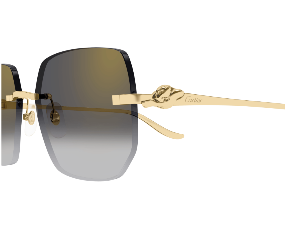 サングラス Cartier Cartier - CT0549S - 004 gold gold violet Cartier CT0505S 004 Sunglasses Shiny Gold - eye-oo.com