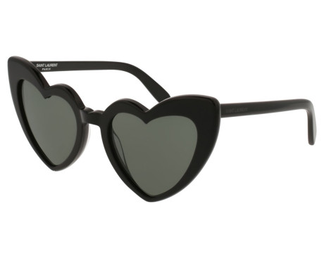 47304-Sunglasses Saint Laurent Lou Lou SL 181 001 Noires Forme Coeur | Authorized Saint Laurent Retailer | product_reduce_price