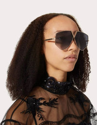 Valentino V Hexagon Sunglasses