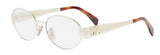 Lunettes de vue CELINE Metal Triomphe Oval CL50140U