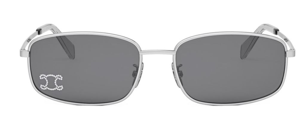 CELINE Triomphe Silver Rectangular CL40285U 太阳镜
