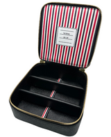 Custodia da viaggio in pelle per occhiali Thom Browne UAC067A