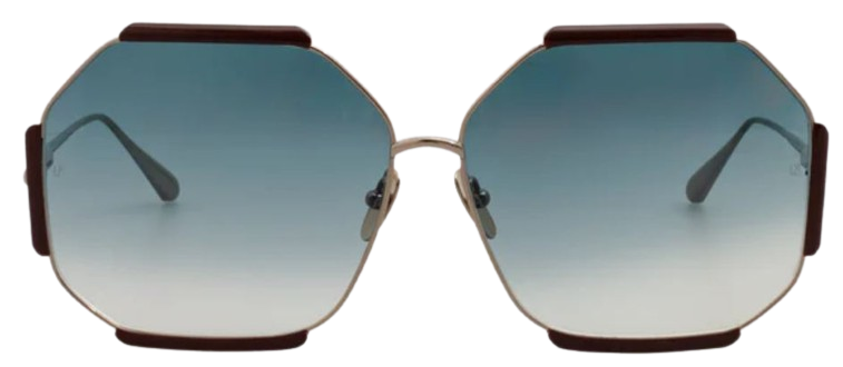 Linda Farrow Margot Hexagon Sunglasses