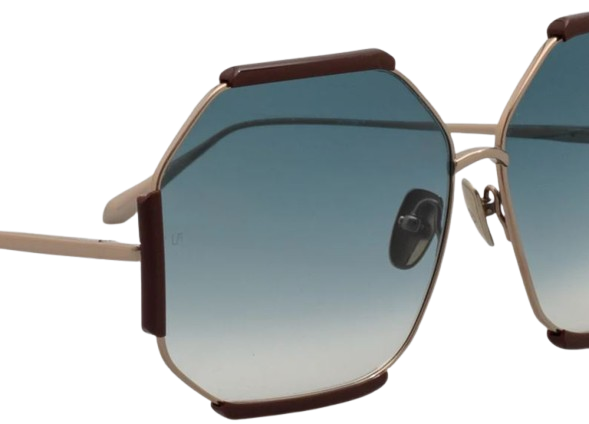 Linda Farrow Margot Hexagon Sunglasses