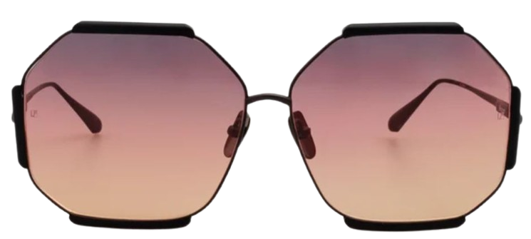 Linda Farrow Margot Hexagon Sunglasses