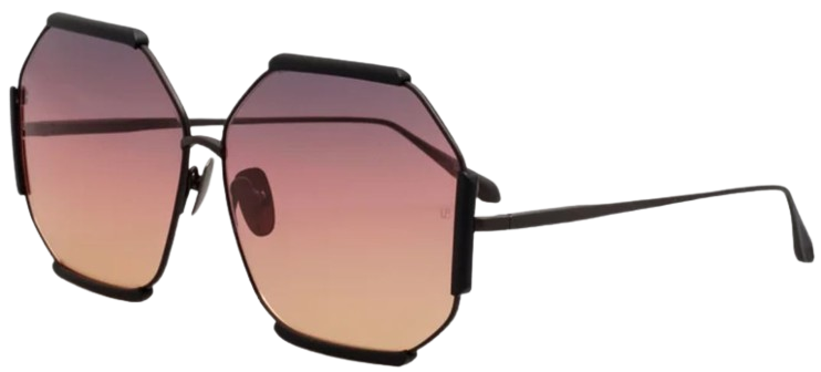 Linda Farrow Margot Hexagon Sunglasses
