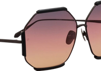 Linda Farrow Margot Hexagon Sunglasses