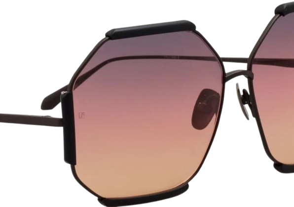 Linda Farrow Margot Hexagon Sunglasses