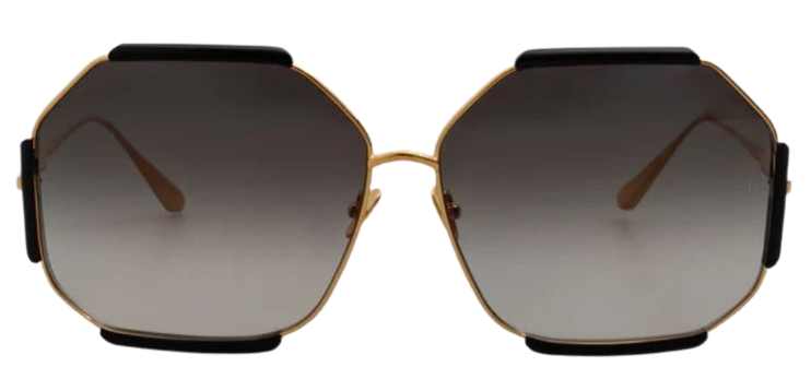 Linda Farrow Margot Hexagon Sunglasses