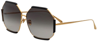 Linda Farrow Margot Hexagon Sunglasses