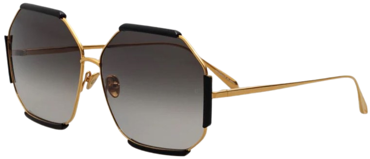 Linda Farrow Margot Hexagon Sunglasses
