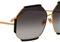 Linda Farrow Margot Hexagon Sunglasses