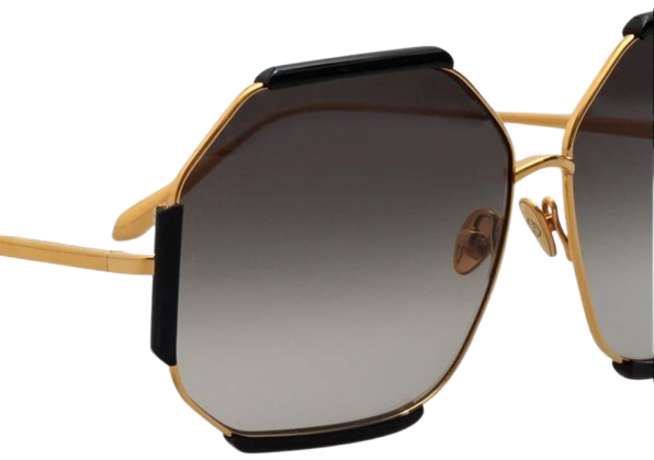 Linda Farrow Margot Hexagon Sunglasses