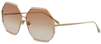 Linda Farrow Margot Hexagon Sunglasses