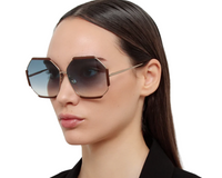 Linda Farrow Margot Hexagon Sunglasses