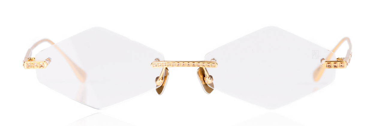 Anna-Karin Karlsson Crystal Nest Triangle Prescription Glasses