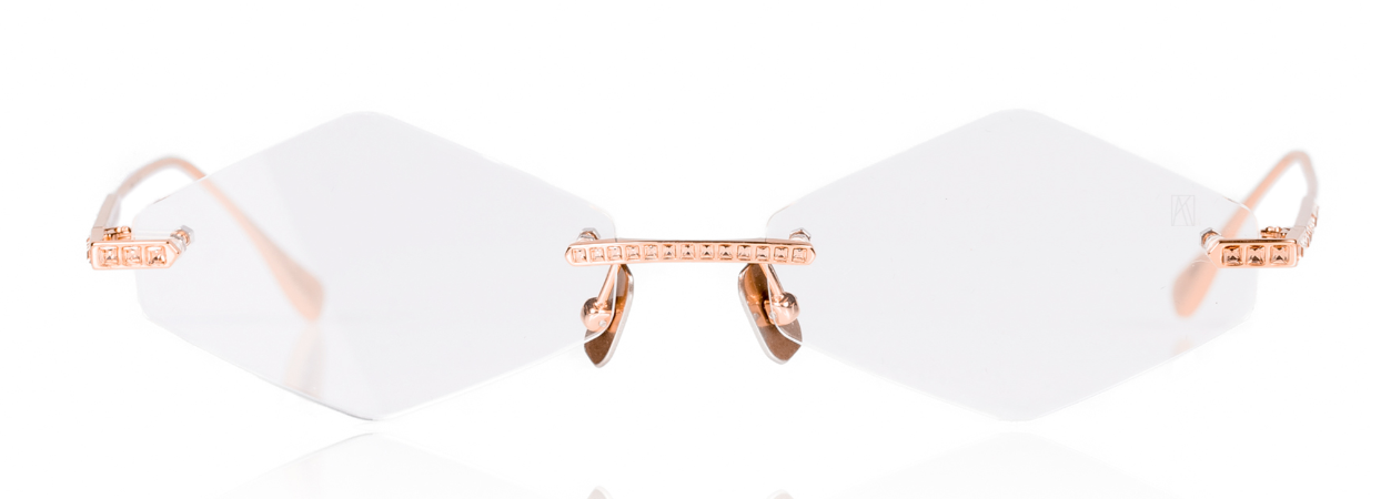 Anna-Karin Karlsson Crystal Nest Triangle Prescription Glasses
