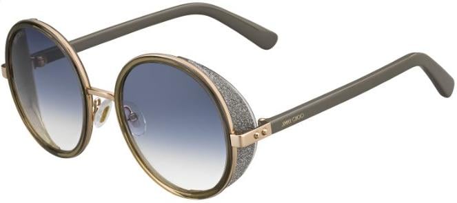 Óculos de sol femininos Jimmy Choo Andie/S S9R U3 Cinzento/Dourado