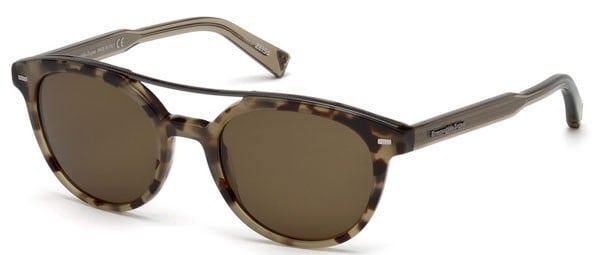 Ermenegildo Zegna EZ0006 55J Tortoiseshell Sunglasses