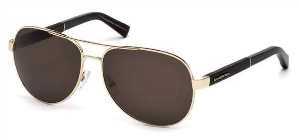 Ermenegildo Zegna EZ0010 28M Polarised Rose Gold Sunglasses