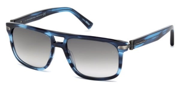 Ermenegildo Zegna EZ0042 91B Blue Sunglasses