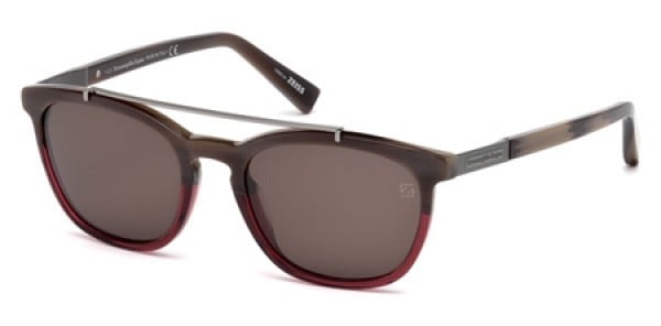 Occhiali da sole Ermenegildo Zegna EZ0044 65J Marrone
