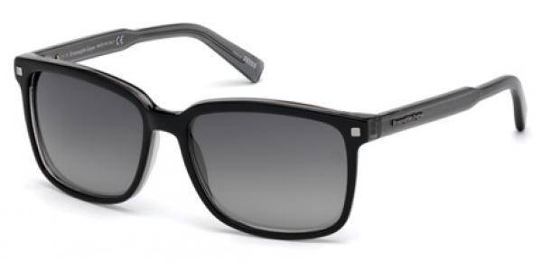 Sonnenbrille Ermenegildo Zegna EZ0062 05B Schwarz
