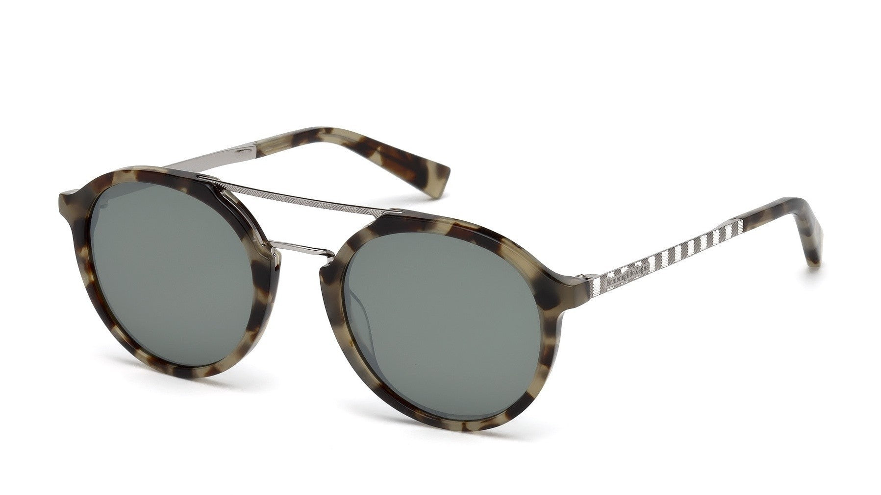 Ermenegildo Zegna EZ0070 55C Tortoiseshell Sunglasses