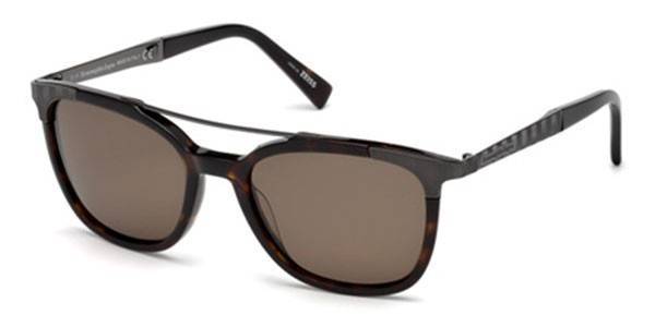 Ermenegildo Zegna EZ0073 52M Polarised Tortoiseshell Sunglasses