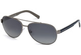 Ermenegildo Zegna EZ0004 08D Polarized Silver Sunglasses