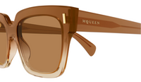 Alexander McQueen Cross-Bar Sonnenbrille AM0583S