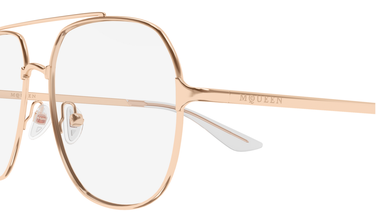 Alexander McQueen Logo AM0591O eyeglasses