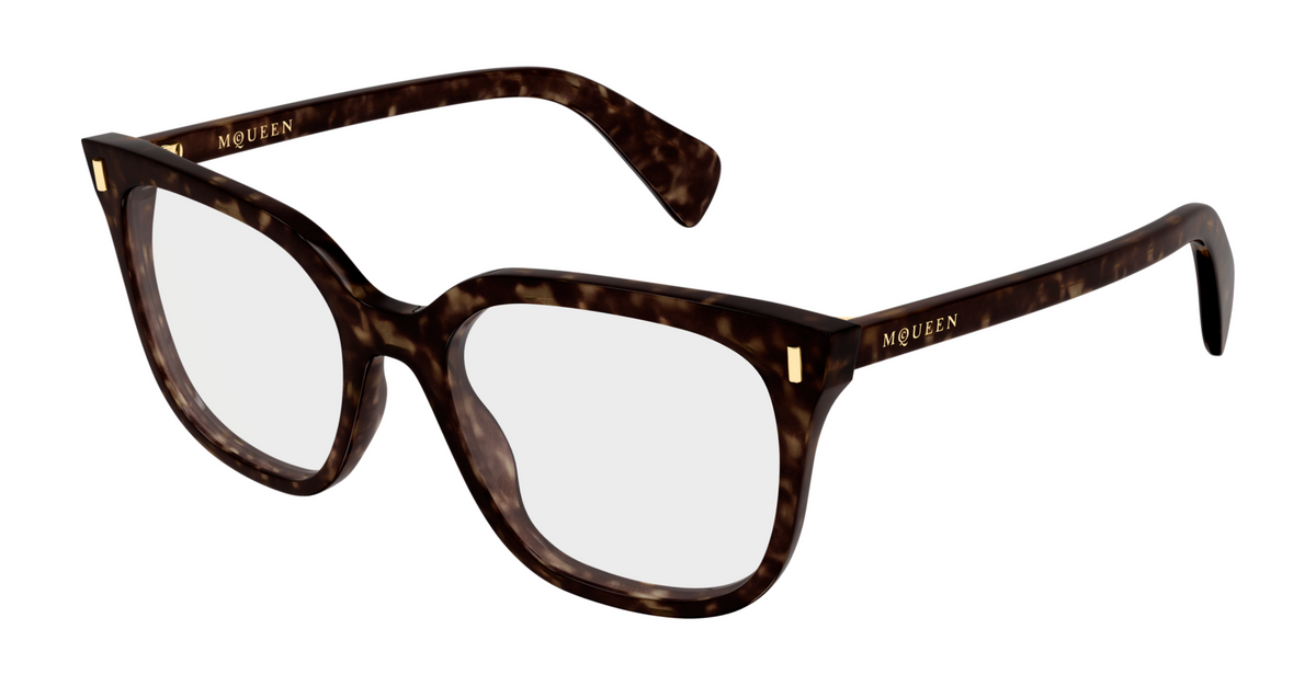 Alexander McQueen Cross-Bar prescription glasses AM0585O