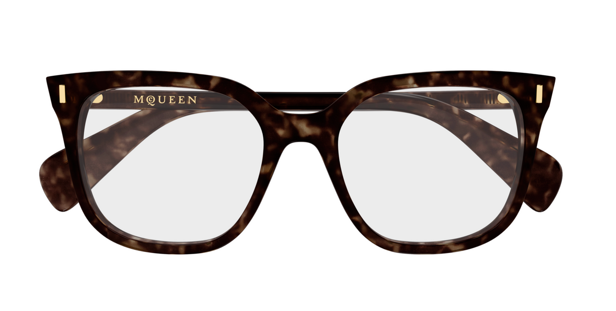 Alexander McQueen Cross-Bar prescription glasses AM0585O