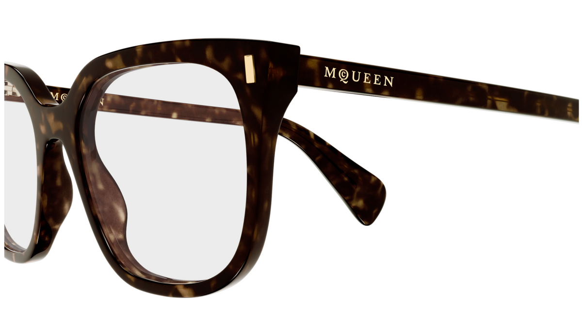Alexander McQueen Cross-Bar prescription glasses AM0585O