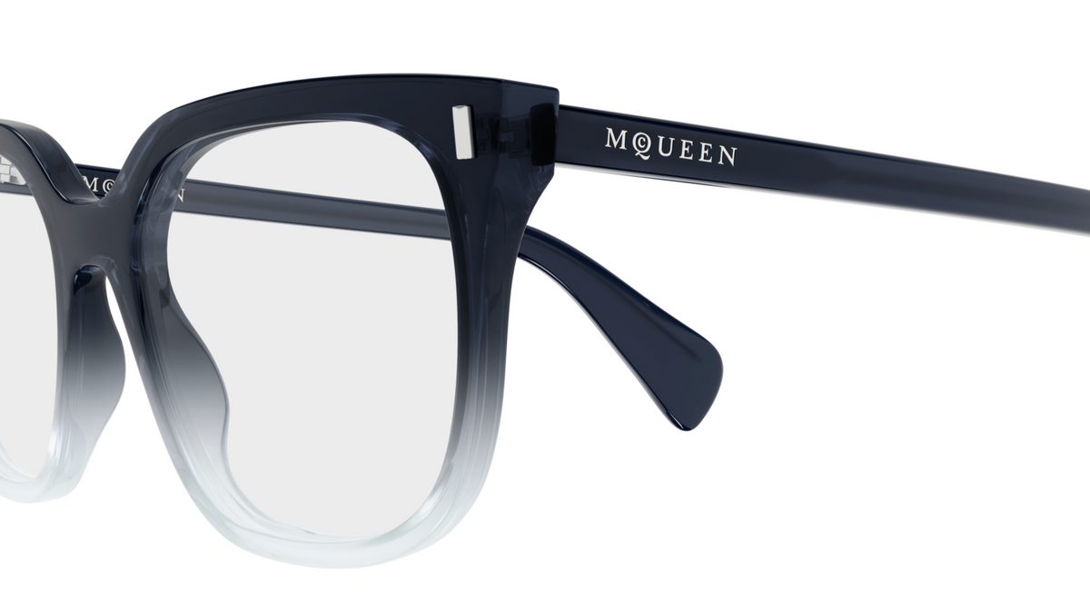 Alexander McQueen Cross-Bar prescription glasses AM0585O