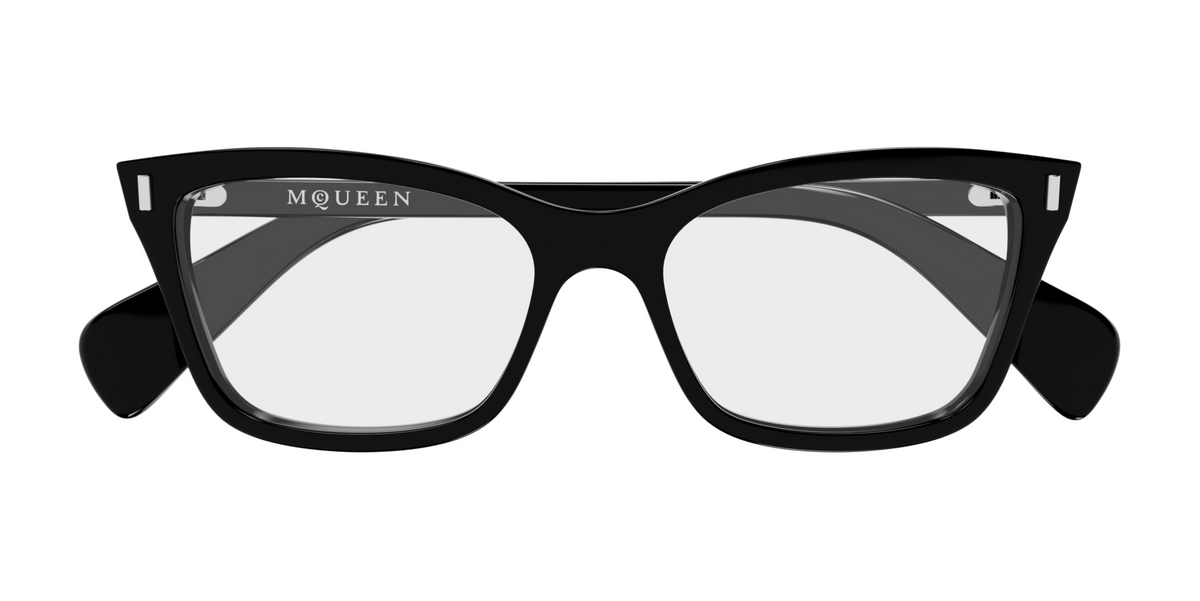 Alexander McQueen Cross-Bar Prescription Glasses AM0584O