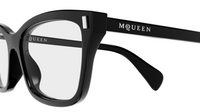 Alexander McQueen Cross-Bar Prescription Glasses AM0584O