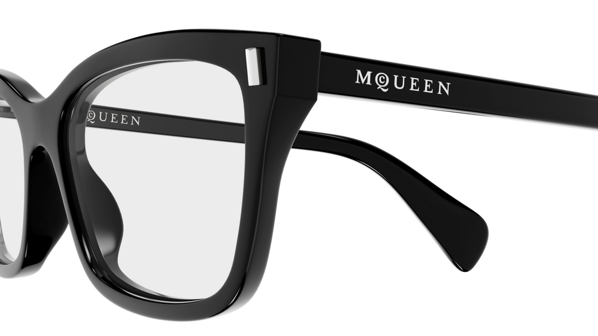 Alexander McQueen Cross-Bar Prescription Glasses AM0584O
