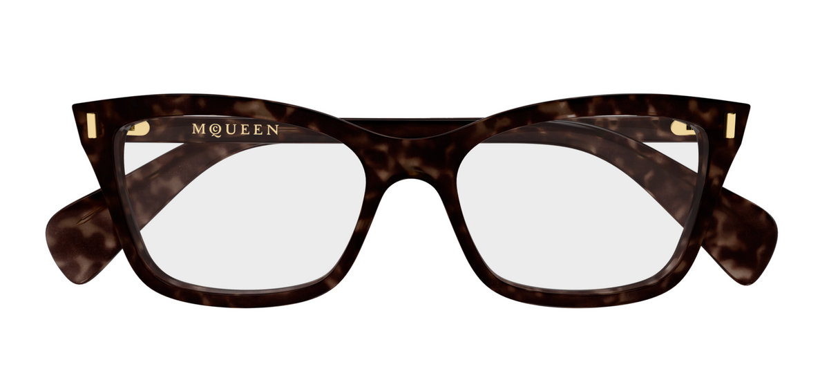 Alexander McQueen Cross-Bar Prescription Glasses AM0584O