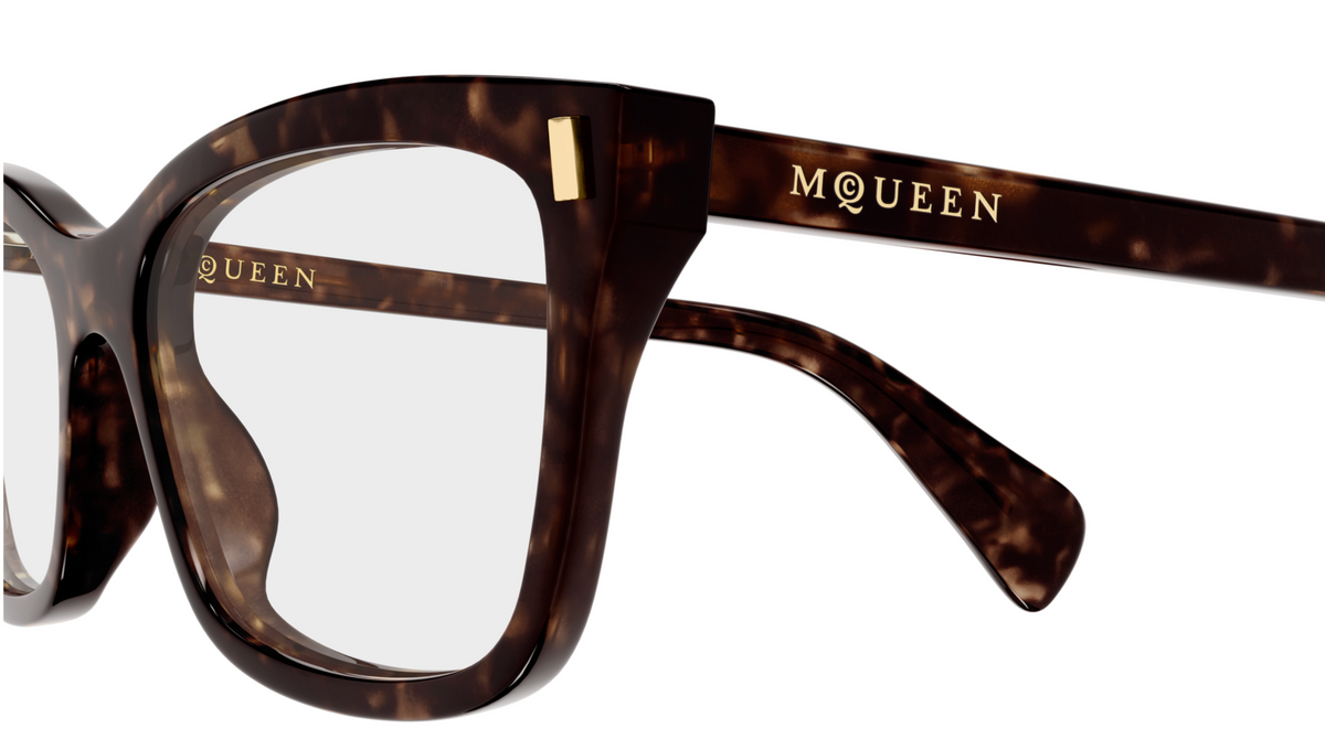 Alexander McQueen Cross-Bar Prescription Glasses AM0584O