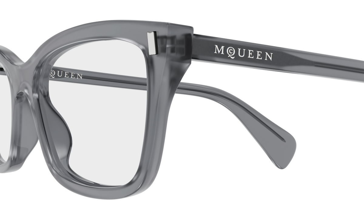 Alexander McQueen Cross-Bar Prescription Glasses AM0584O