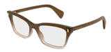 Alexander McQueen Cross-Bar Prescription Glasses AM0584O