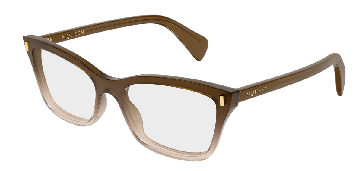 Alexander McQueen Cross-Bar Prescription Glasses AM0584O