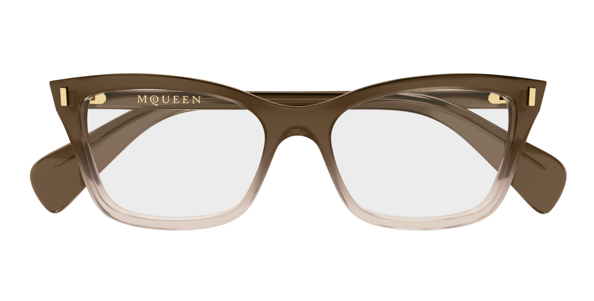 Alexander McQueen Cross-Bar Prescription Glasses AM0584O
