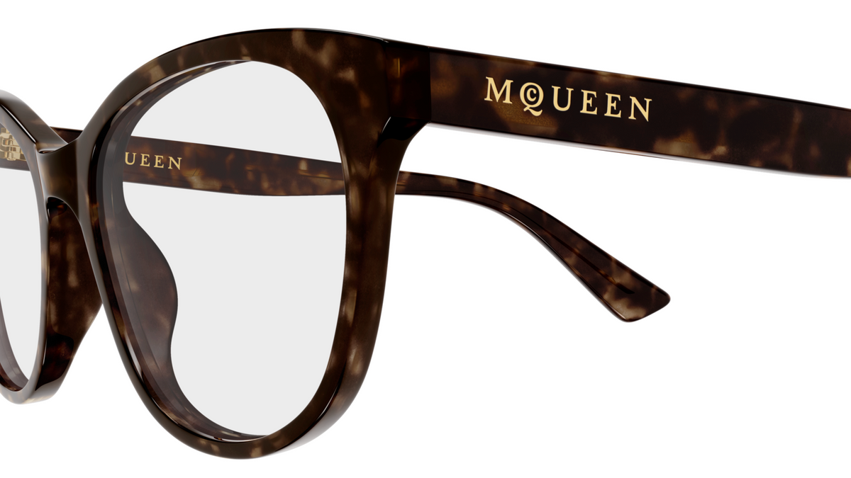 Alexander McQueen Logo Eyeglasses AM0576O